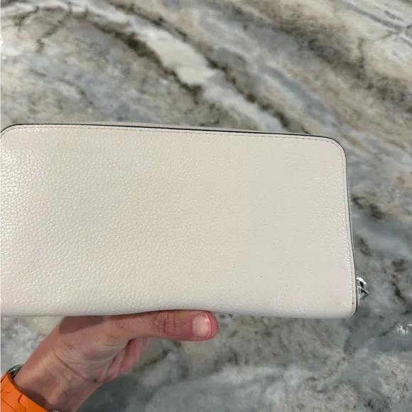 Very rare gorgeous Coach leather long wallet Lips motif